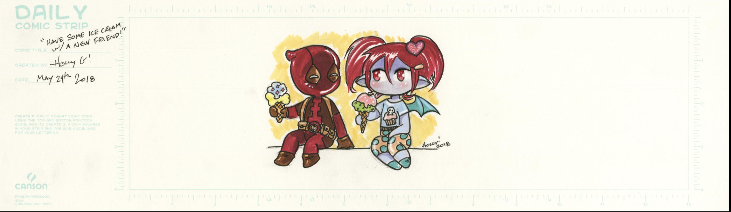 Daily Doodle: Sharing Ice Cream